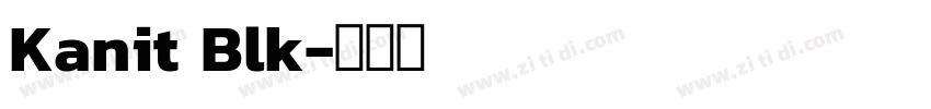 Kanit Blk字体转换